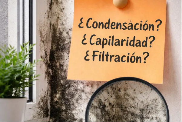 humedad en paredes. Capilaridad, condensación o filtración en Lima.
